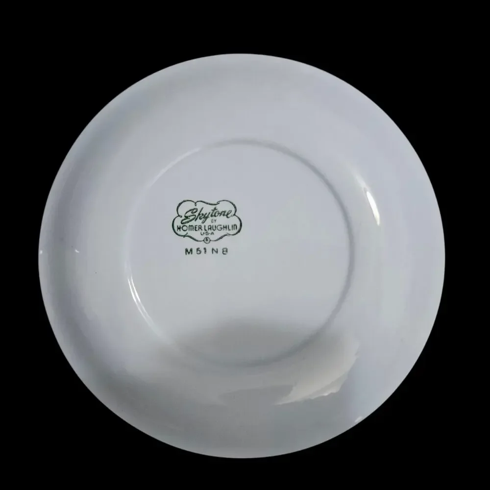 Homer Laughlin Skytone White Bread Dessert Plate 6.5